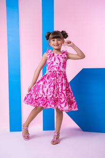 Vestido Banana Club Nayara Pink - Leveza e Elegância para Meninas | Bebeloo Kids