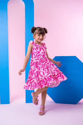 Vestido Banana Club Nayara Pink - Leveza e Elegância para Meninas | Bebeloo Kids