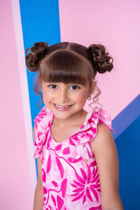 Vestido Banana Club Nayara Pink - Leveza e Elegância para Meninas | Bebeloo Kids