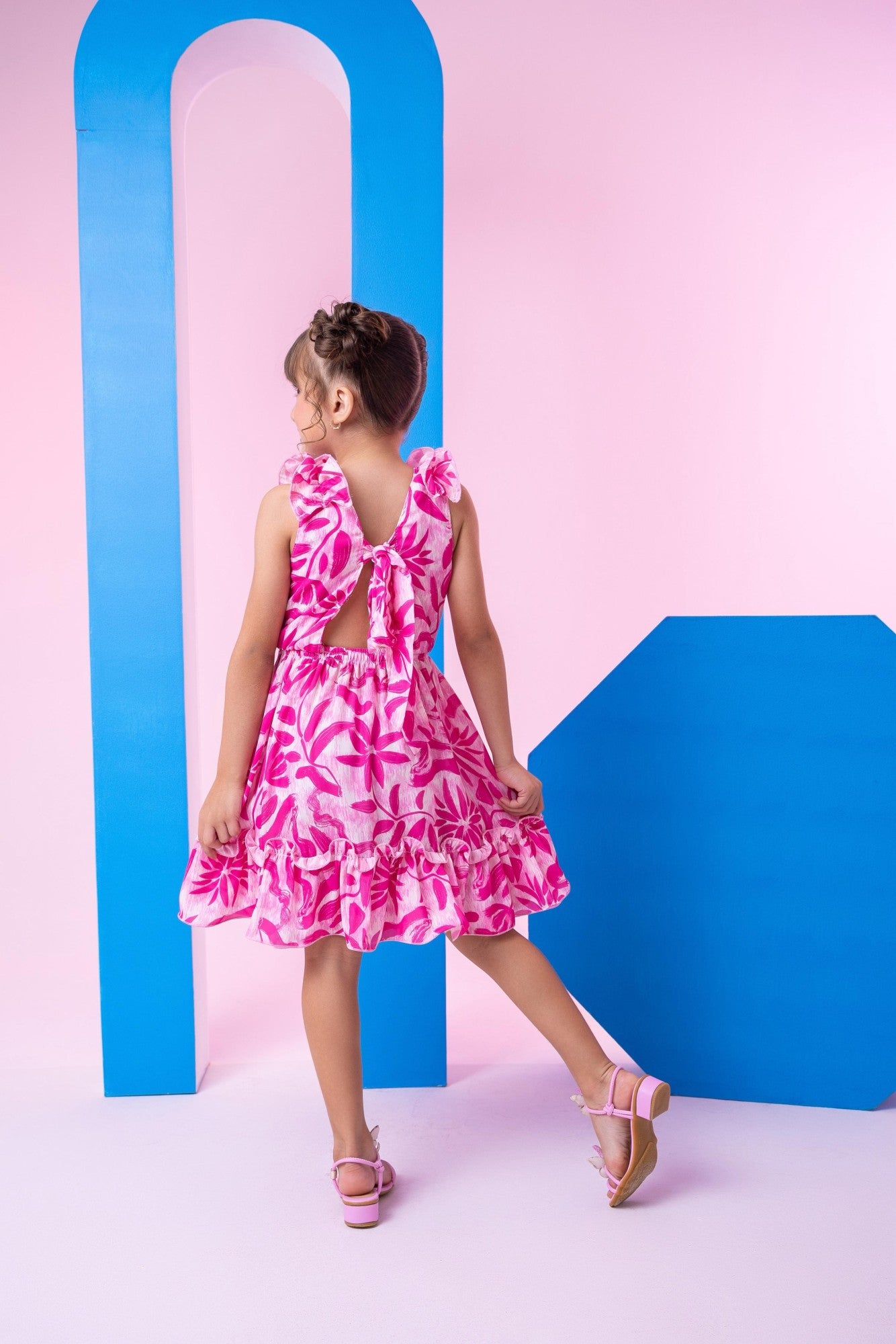 Vestido Banana Club Nayara Pink - Leveza e Elegância para Meninas | Bebeloo Kids