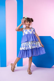 Vestido Banana Club Eloa Azul - Leveza e Elegância para Meninas | Bebeloo Kids
