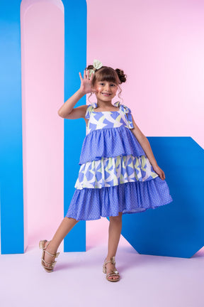 Vestido Banana Club Eloa Azul - Leveza e Elegância para Meninas | Bebeloo Kids