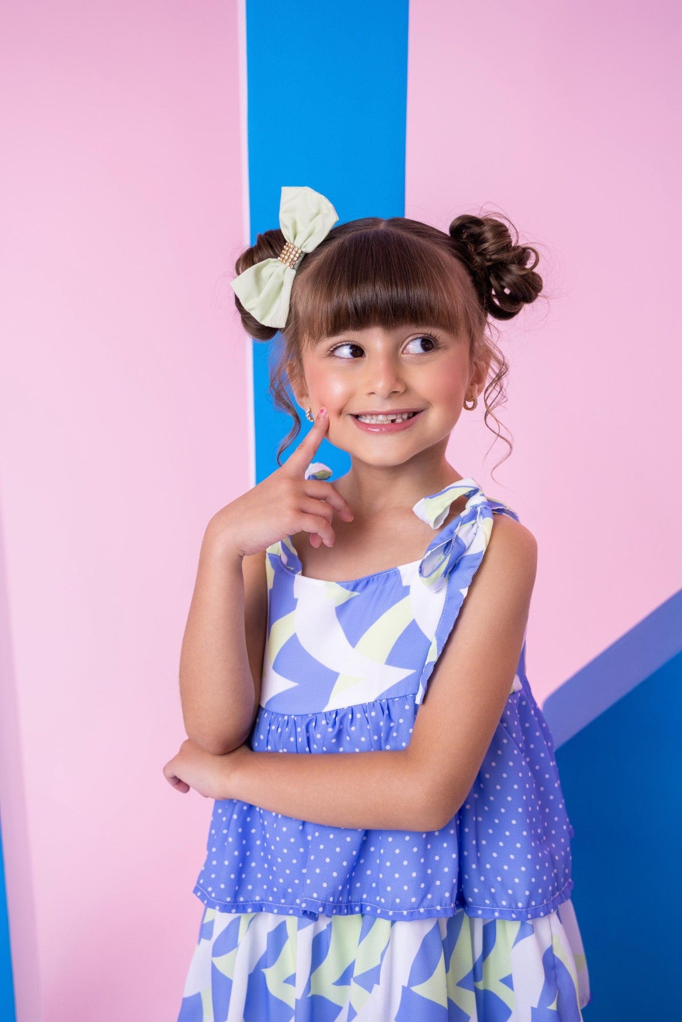 Vestido Banana Club Eloa Azul - Leveza e Elegância para Meninas | Bebeloo Kids