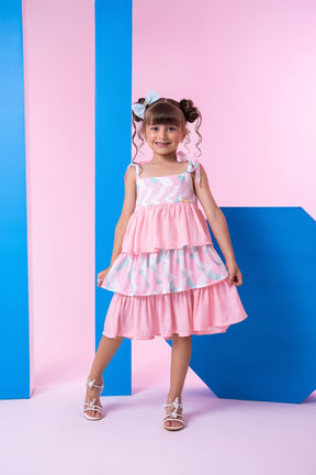 Vestido Banana Club Eloa Rosa - Leveza e Elegância para Meninas | Bebeloo Kids