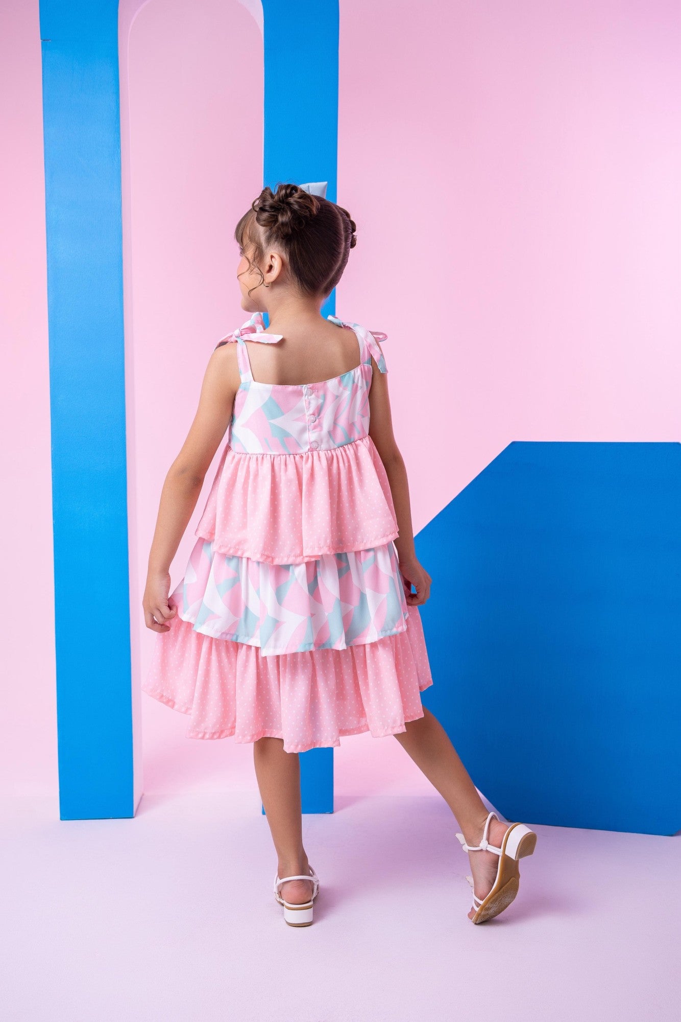 Vestido Banana Club Eloa Rosa - Leveza e Elegância para Meninas | Bebeloo Kids