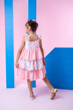 Vestido Banana Club Eloa Rosa - Leveza e Elegância para Meninas | Bebeloo Kids