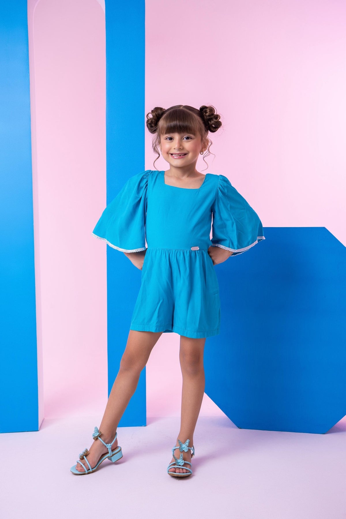Macaquinho Banana Club Zury Azul Turquesa - Qualidade e Cuidado para os Pequenos | Bebeloo Kids