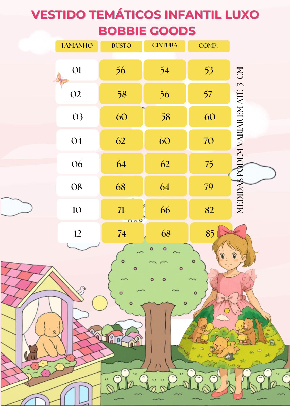 Vestido Temáticos Infantil Luxo Bobbie Goods - Leveza e Elegância para Meninas | Bebeloo Kids