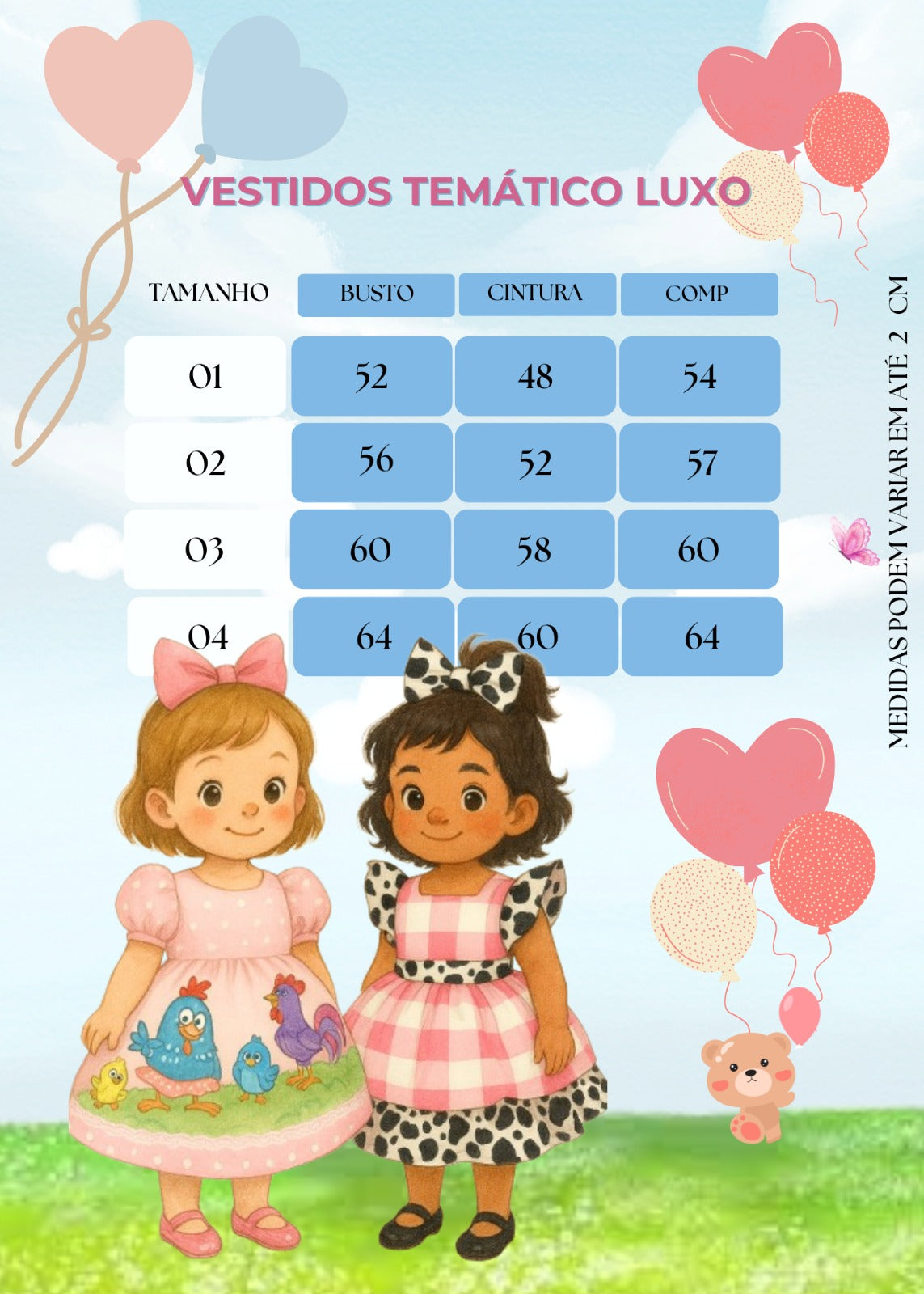 Vestido Tematicos Kids Fazendinha Rosa Vaquinha - Leveza e Elegância para Meninas | Bebeloo Kids