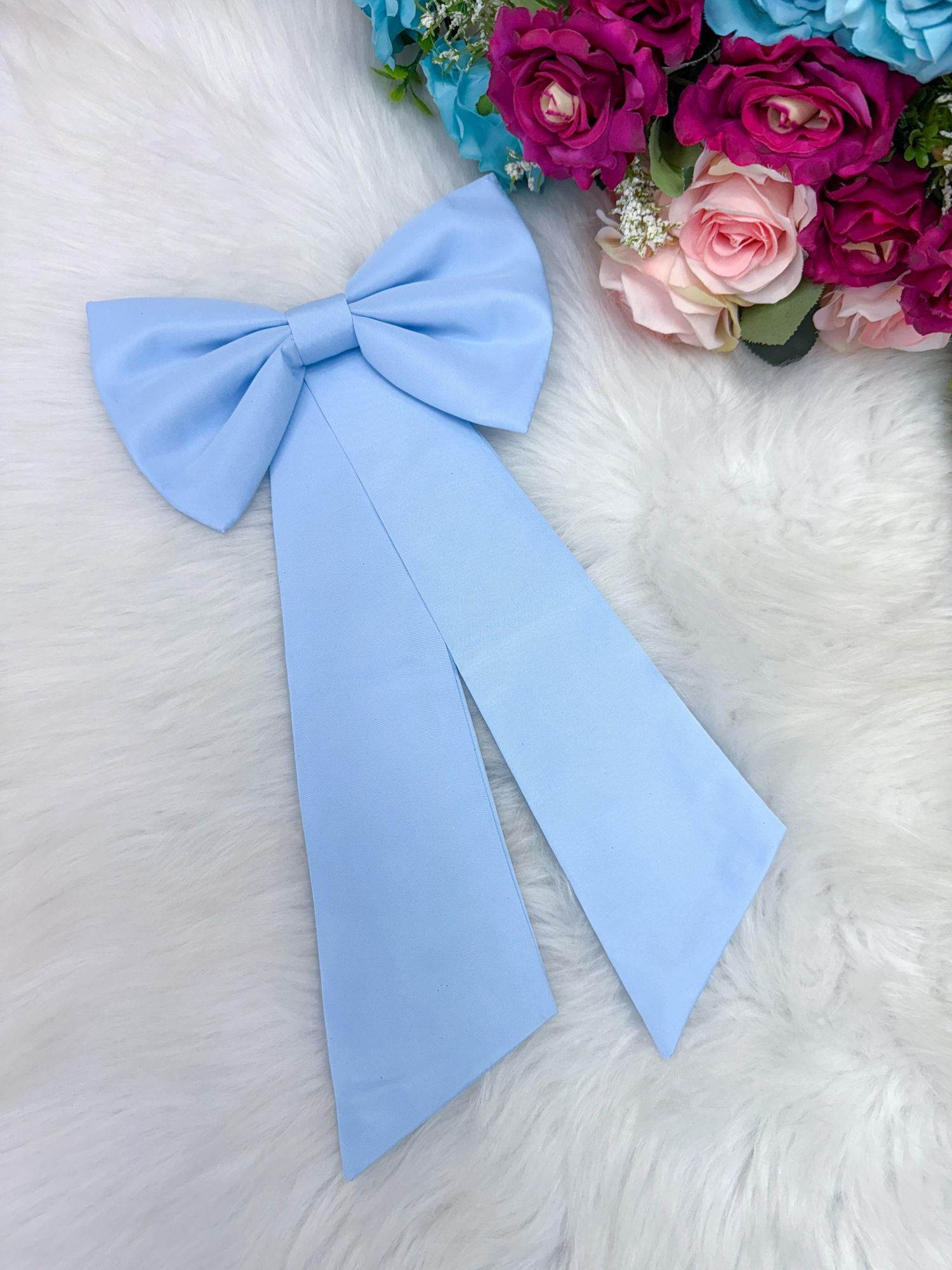 Laço Opcional / Faixa Do Vestido Selena Azul Bebe - Charme e Delicadeza para os Cabelos | Bebeloo Kids