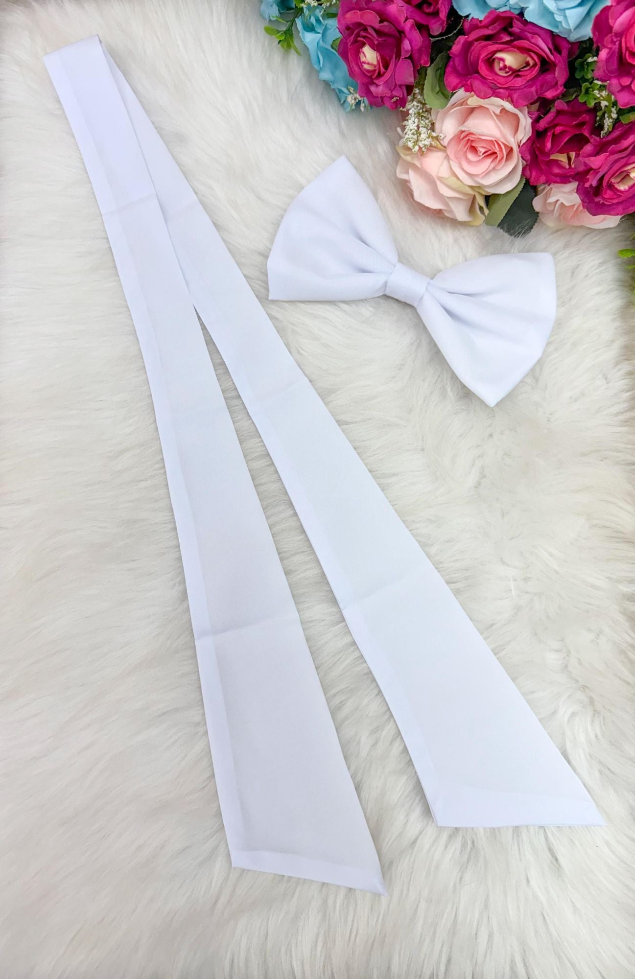 Laço Opcional / Faixa Do Vestido Selena Branco - Charme e Delicadeza para os Cabelos | Bebeloo Kids