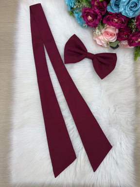 Laço Opcional / Faixa Do Vestido Selena Marsala - Charme e Delicadeza para os Cabelos | Bebeloo Kids