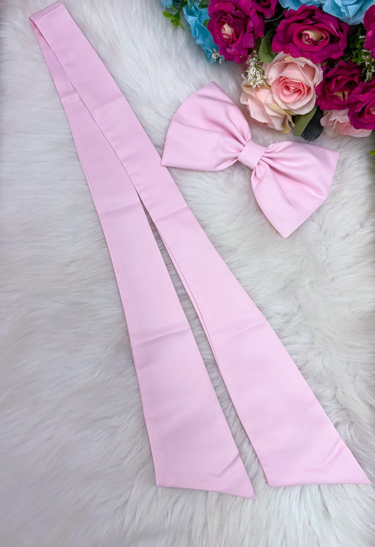 Laço Opcional / Faixa Do Vestido Selena Rosa Bebe - Charme e Delicadeza para os Cabelos | Bebeloo Kids
