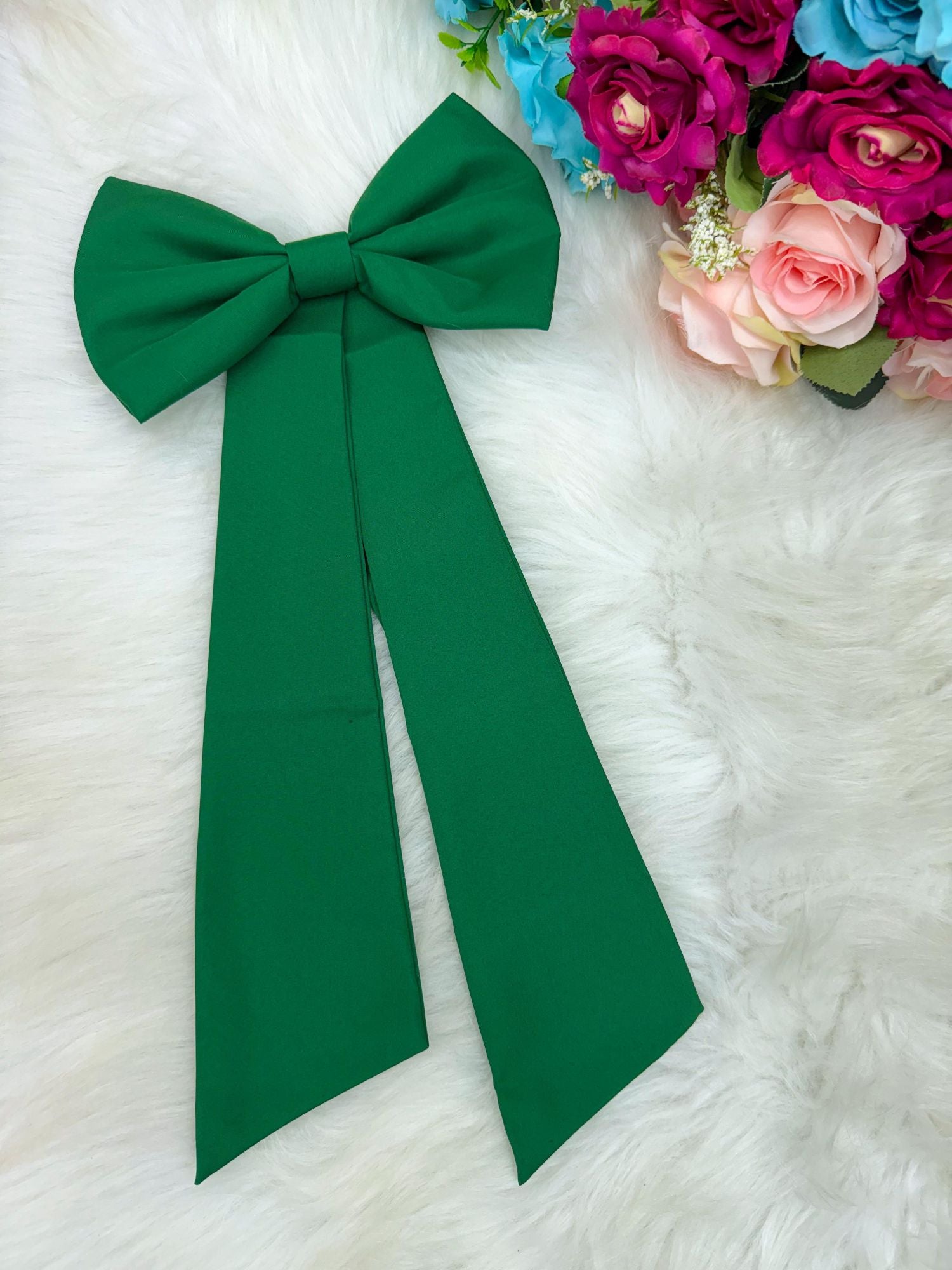 Laço Opcional / Faixa Do Vestido Selena Verde Bandeira - Charme e Delicadeza para os Cabelos | Bebeloo Kids