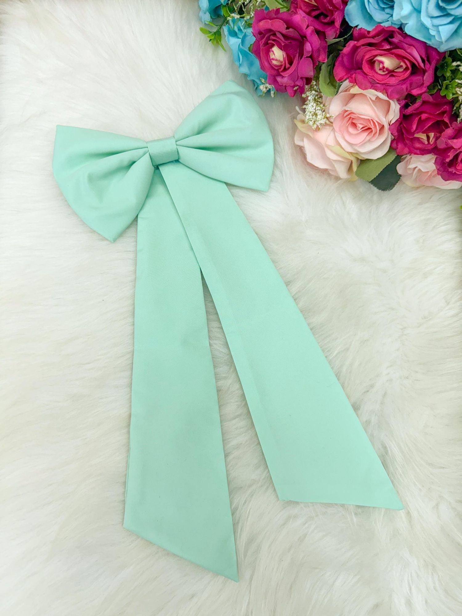 Laço Opcional / Faixa Do Vestido Selena Verde Menta - Charme e Delicadeza para os Cabelos | Bebeloo Kids