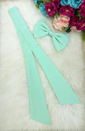 Laço Opcional / Faixa Do Vestido Selena Verde Menta - Charme e Delicadeza para os Cabelos | Bebeloo Kids