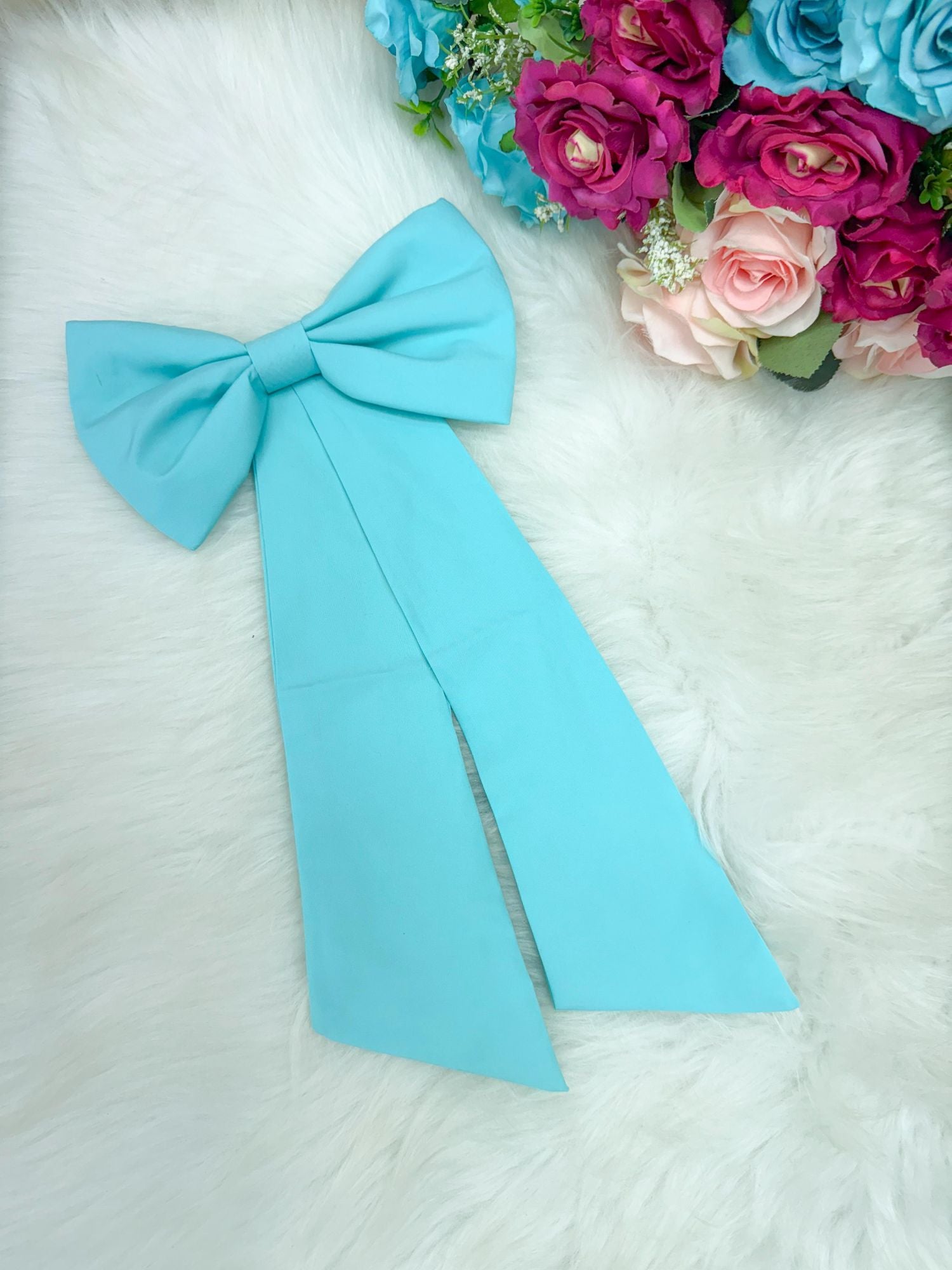 Laço Opcional / Faixa Do Vestido Selena Verde Tiffany - Charme e Delicadeza para os Cabelos | Bebeloo Kids