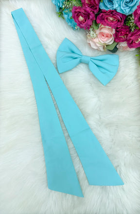Laço Opcional / Faixa Do Vestido Selena Verde Tiffany - Charme e Delicadeza para os Cabelos | Bebeloo Kids