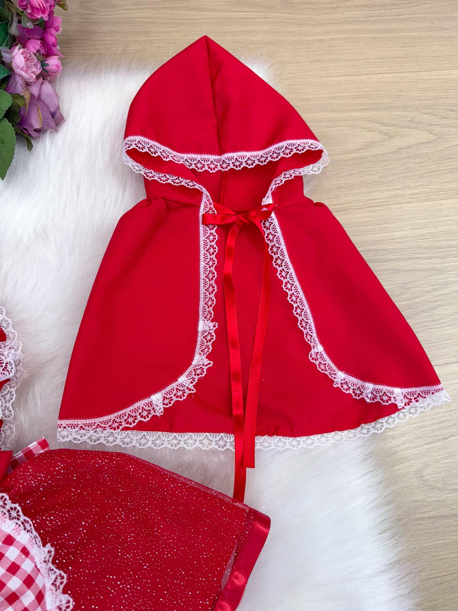 Romper/Vestido Princesa Tematico Chapeuzinho Vermelho - Leveza e Elegância para Meninas | Bebeloo Kids
