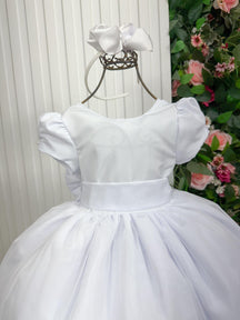 Vestido Vila Lele Longo Selena Branco - Leveza e Elegância para Meninas | Bebeloo Kids