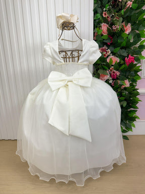 Vestido Vila Lele Longo Selena Off - Leveza e Elegância para Meninas | Bebeloo Kids