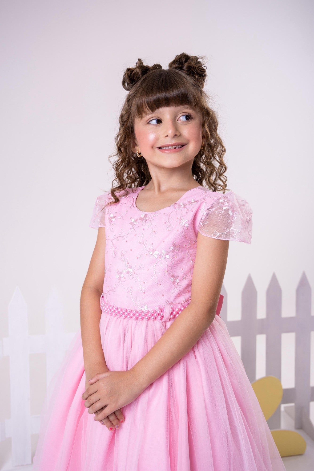 Vestido Infantil Menina Bonita Beatriz Rosa Bebe - Leveza e Elegância para Meninas | Bebeloo Kids