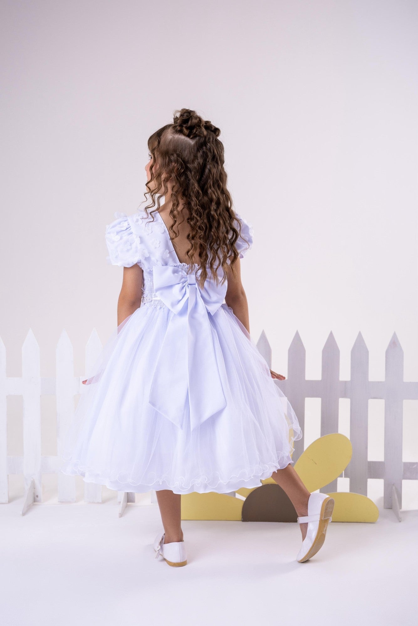 Vestido Infantil Menina Bonita Betania Branco - Leveza e Elegância para Meninas | Bebeloo Kids