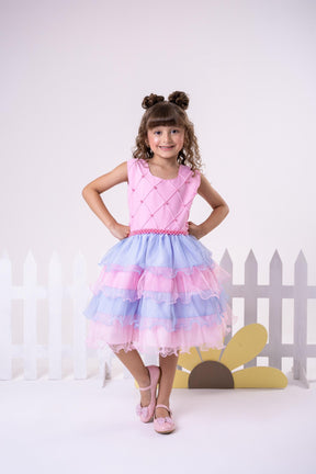 Vestido Ysa Kids Lauren Rosa - Leveza e Elegância para Meninas | Bebeloo Kids