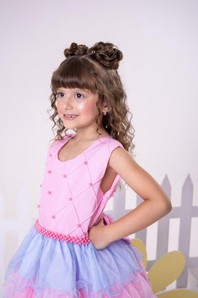 Vestido Ysa Kids Lauren Rosa - Leveza e Elegância para Meninas | Bebeloo Kids