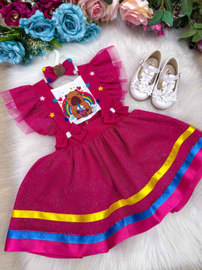 Romper/Vestido Princesa Tematico Capivara - Leveza e Elegância para Meninas | Bebeloo Kids