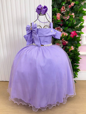 Vestido Banana Club Longo Doce Elegancia Lilas - Leveza e Elegância para Meninas | Bebeloo Kids