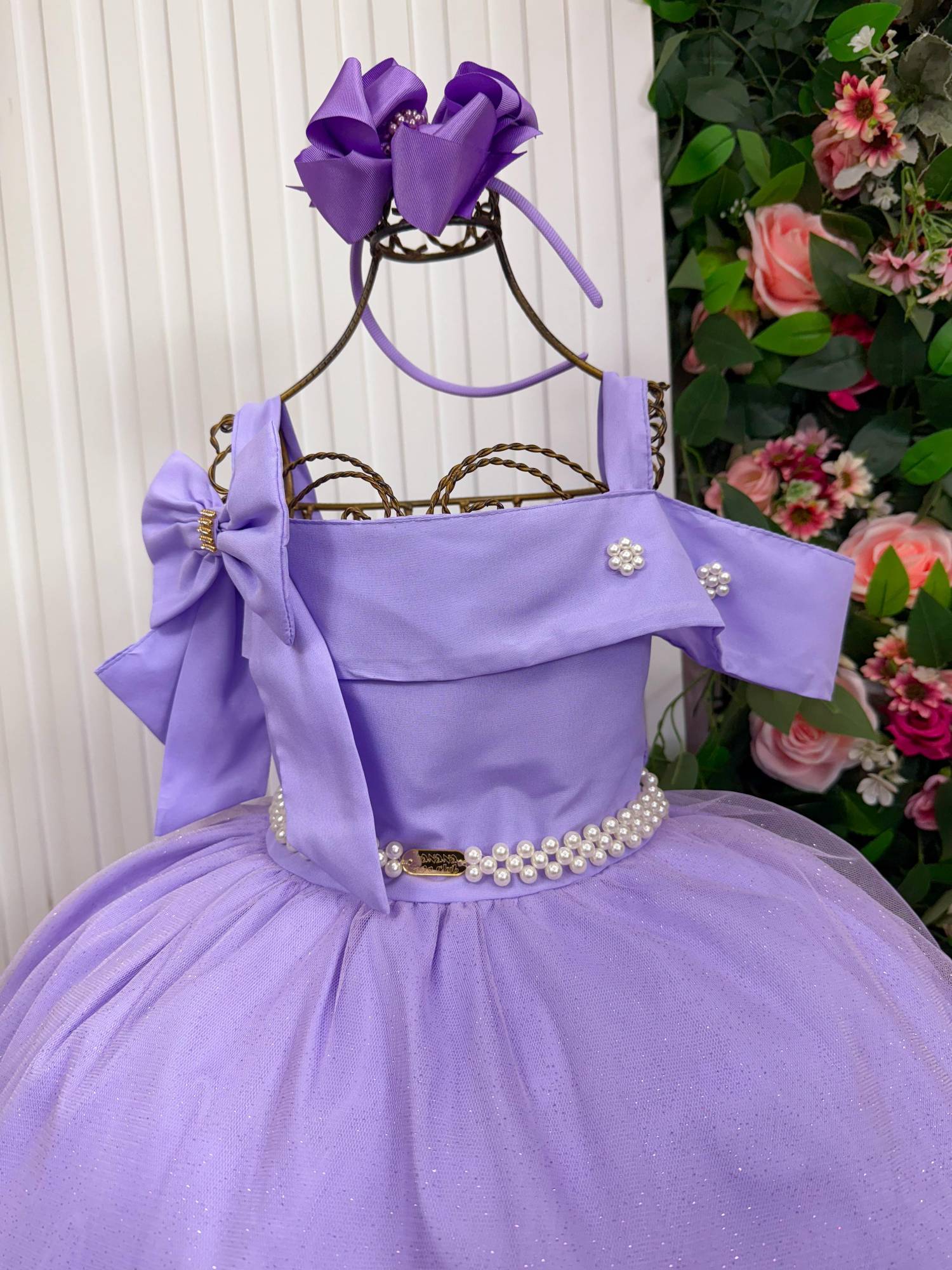 Vestido Banana Club Longo Doce Elegancia Lilas - Leveza e Elegância para Meninas | Bebeloo Kids