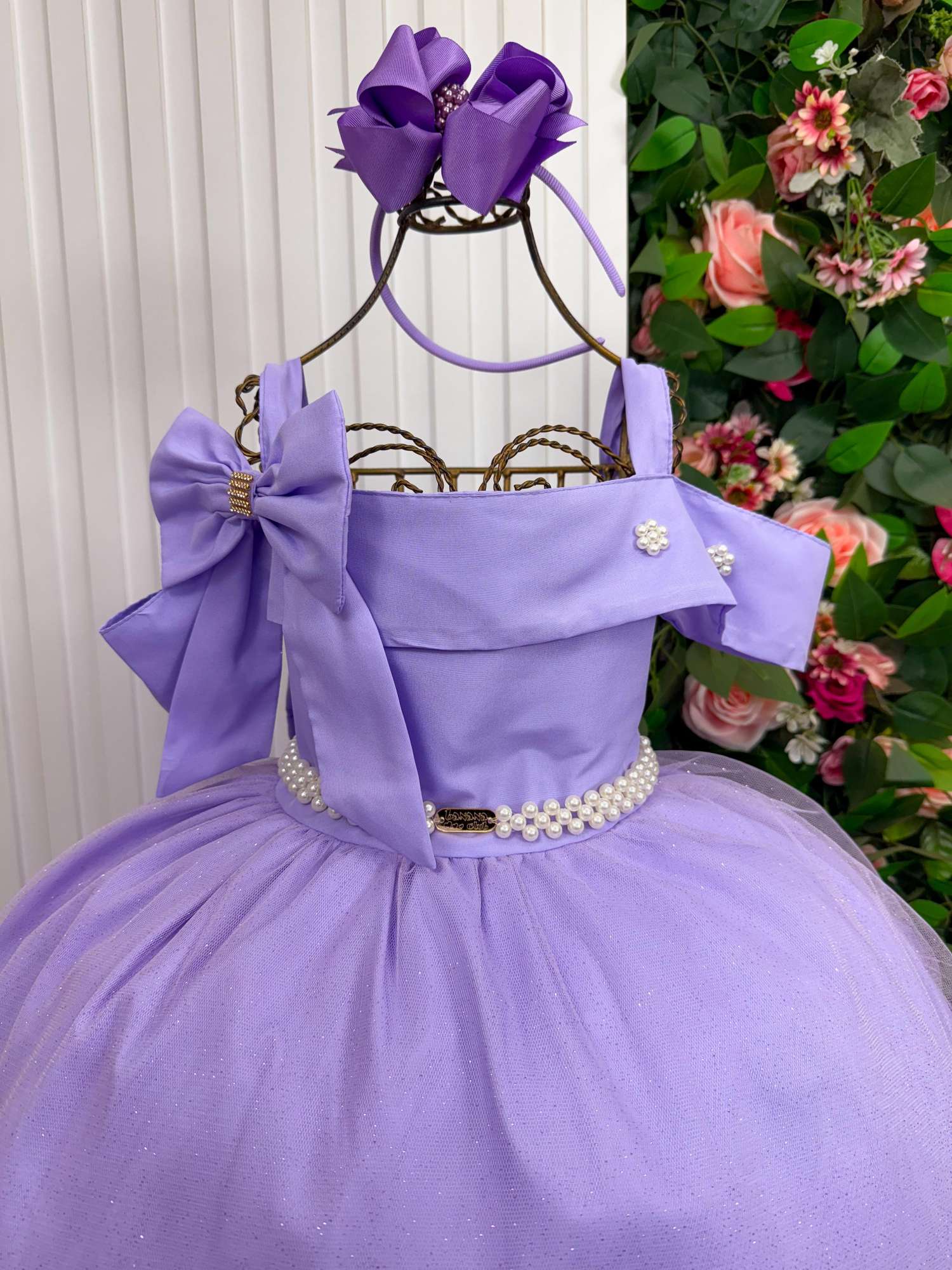 Vestido Banana Club Longo Doce Elegancia Lilas - Leveza e Elegância para Meninas | Bebeloo Kids