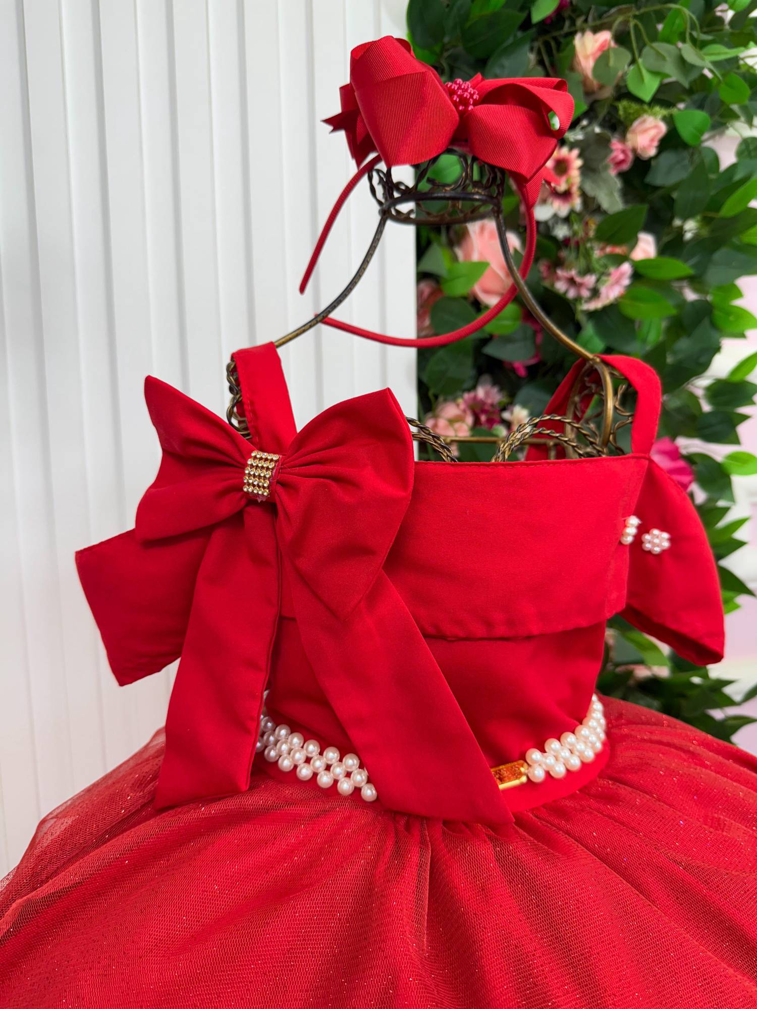Vestido Banana Club Longo Doce Elegancia Vermelho - Leveza e Elegância para Meninas | Bebeloo Kids