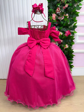 Vestido Banana Club Longo Doce Elegancia Pink - Leveza e Elegância para Meninas | Bebeloo Kids