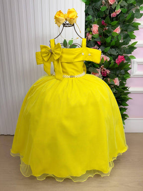 Vestido Banana Club Longo Doce Elegancia Amarelo - Leveza e Elegância para Meninas | Bebeloo Kids
