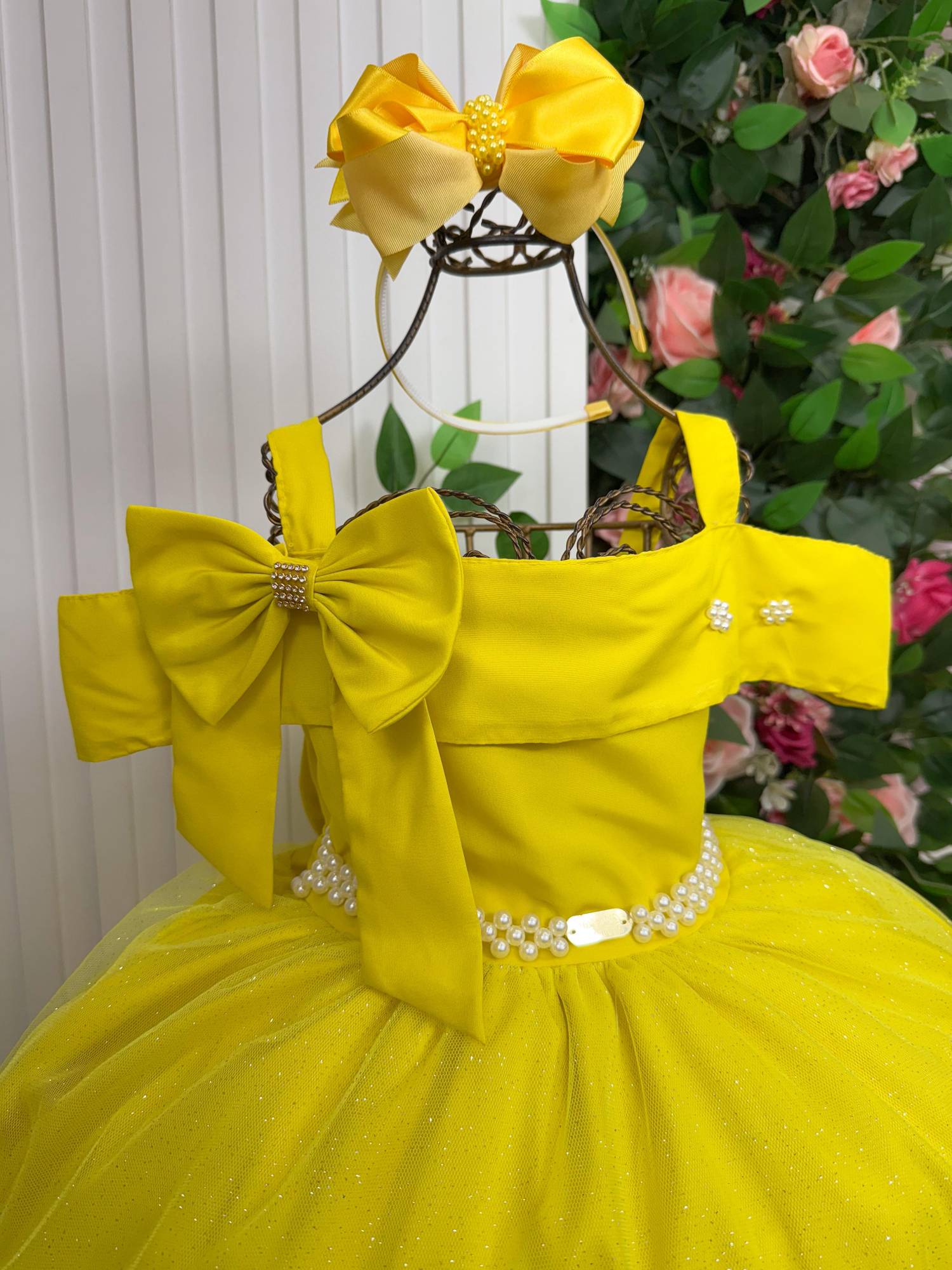 Vestido Banana Club Longo Doce Elegancia Amarelo - Leveza e Elegância para Meninas | Bebeloo Kids