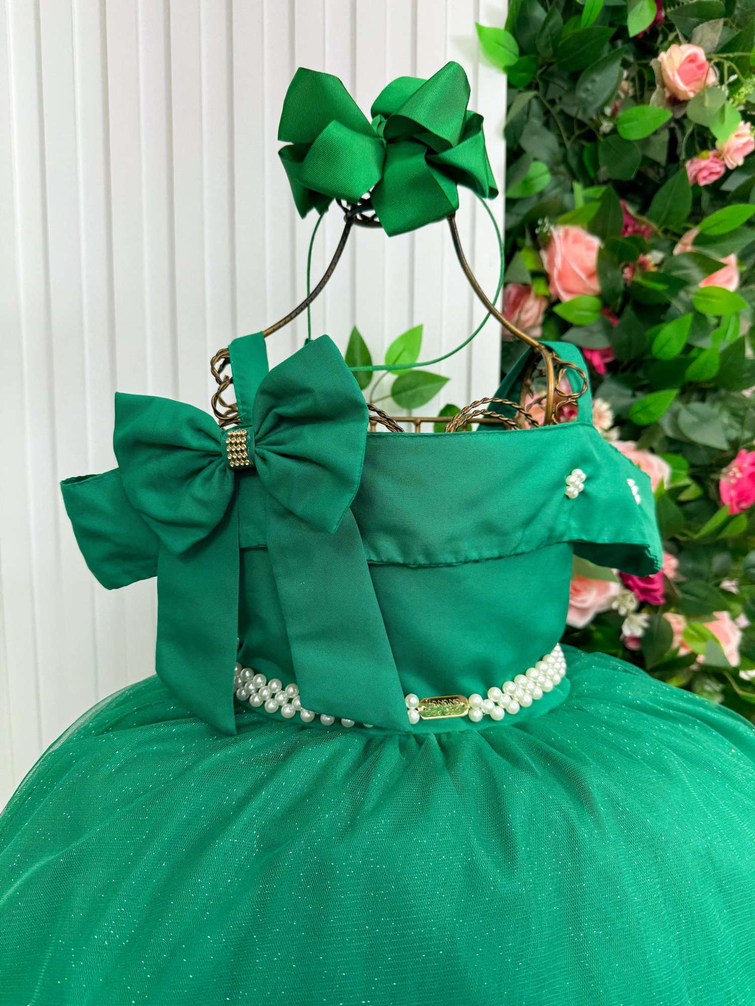 Vestido Banana Club Longo Doce Elegancia Verde Bandeira - Leveza e Elegância para Meninas | Bebeloo Kids