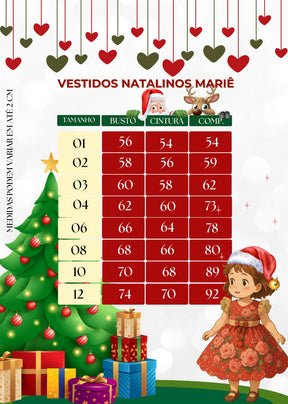 Vestido Marie Magia De Natal Vermelho - Leveza e Elegância para Meninas | Bebeloo Kids