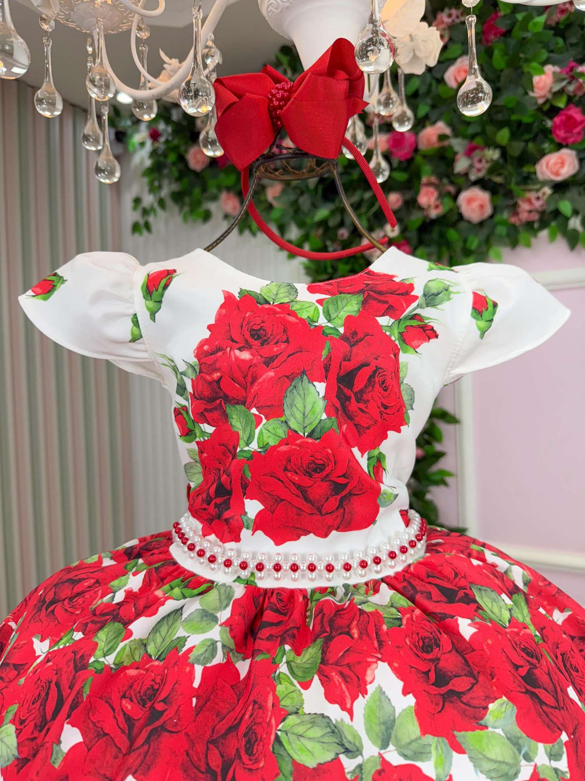 Vestido Marie Rubi Natalino - Natal - Leveza e Elegância para Meninas | Bebeloo Kids