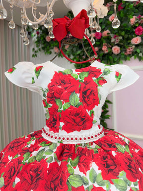 Vestido Marie Rubi Natalino - Natal - Leveza e Elegância para Meninas | Bebeloo Kids