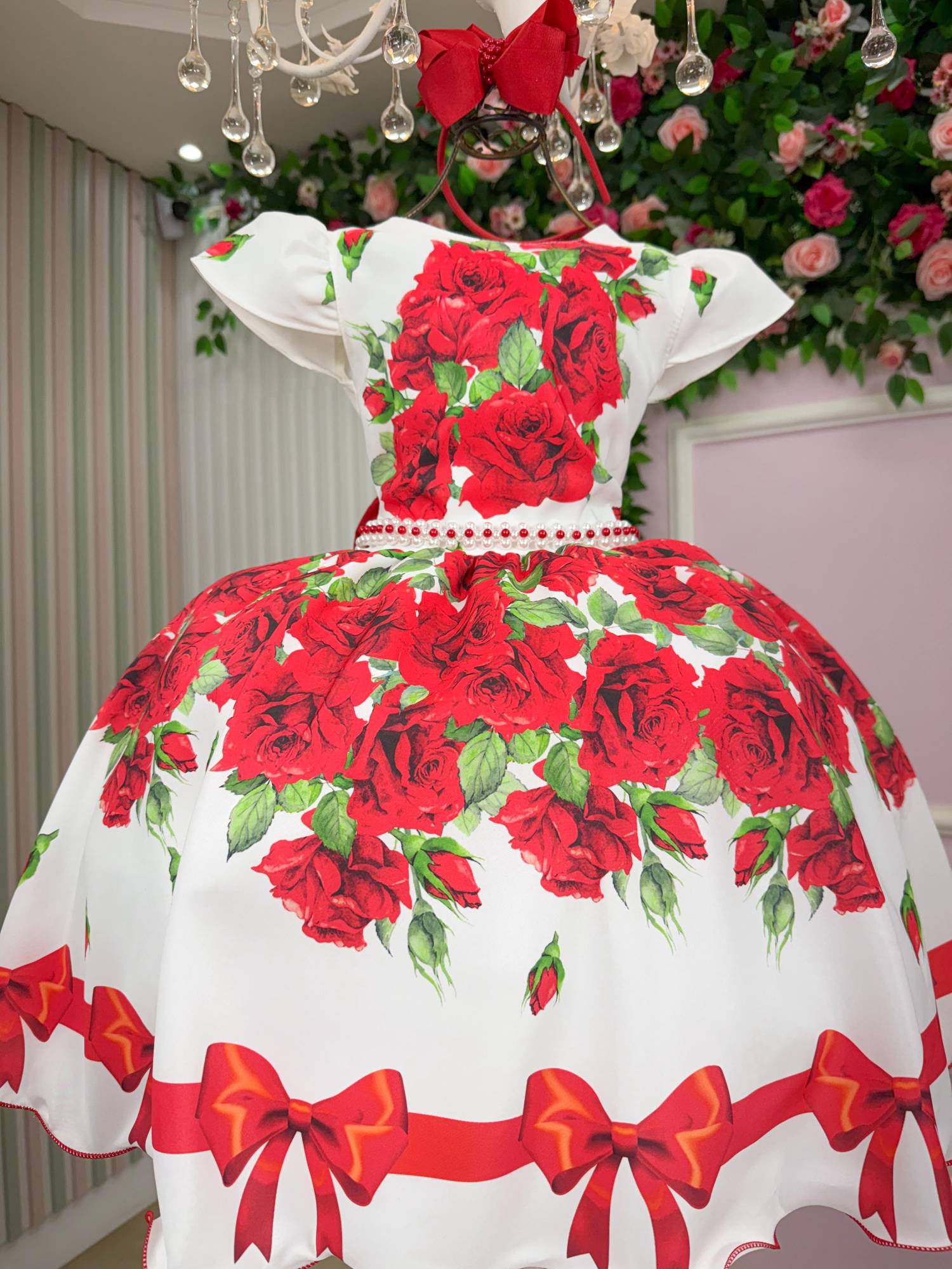 Vestido Marie Rubi Natalino - Natal - Leveza e Elegância para Meninas | Bebeloo Kids