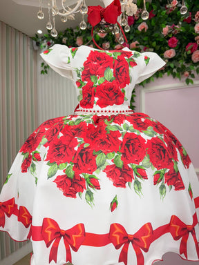 Vestido Marie Rubi Natalino - Natal - Leveza e Elegância para Meninas | Bebeloo Kids