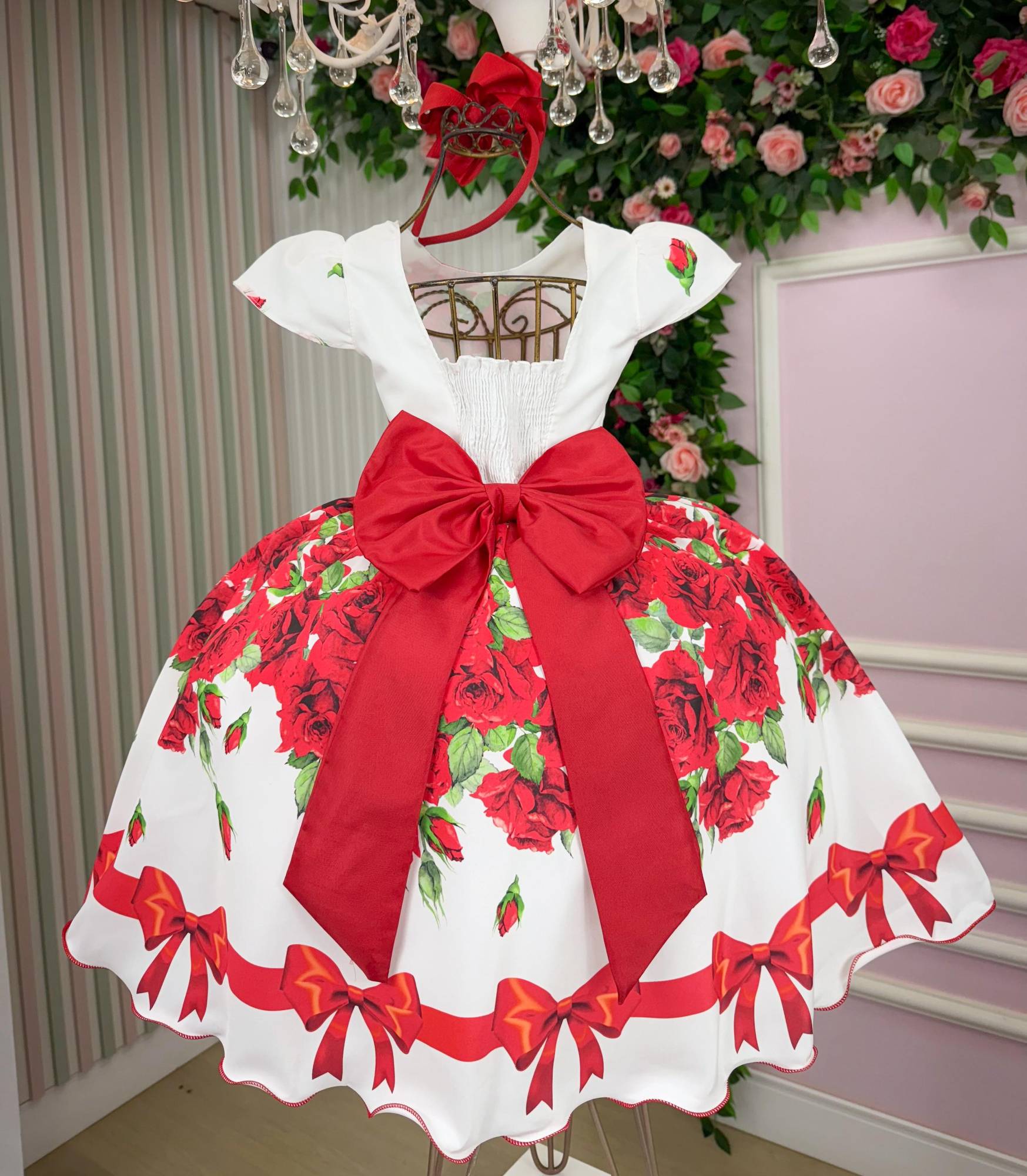Vestido Marie Rubi Natalino - Natal - Leveza e Elegância para Meninas | Bebeloo Kids