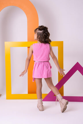 Conjunto Blogueirinha Boiadeira Maraisa Rosa - Estilo Delicado para o Dia a Dia | Bebeloo Kids