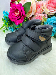 Bota Coturno Masculina Ortobaby Pedro Preto - Qualidade e Cuidado para os Pequenos | Bebeloo Kids