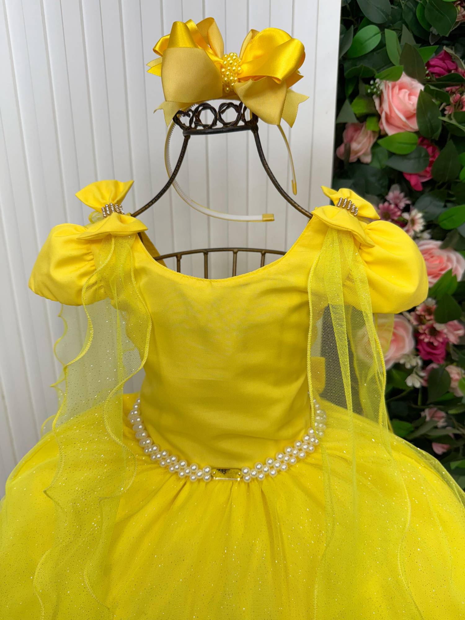 Vestido Banana Club Longo Diamante Amarelo - Leveza e Elegância para Meninas | Bebeloo Kids