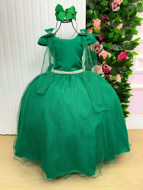 Vestido Banana Club Longo Diamante Verde Bandeira - Leveza e Elegância para Meninas | Bebeloo Kids