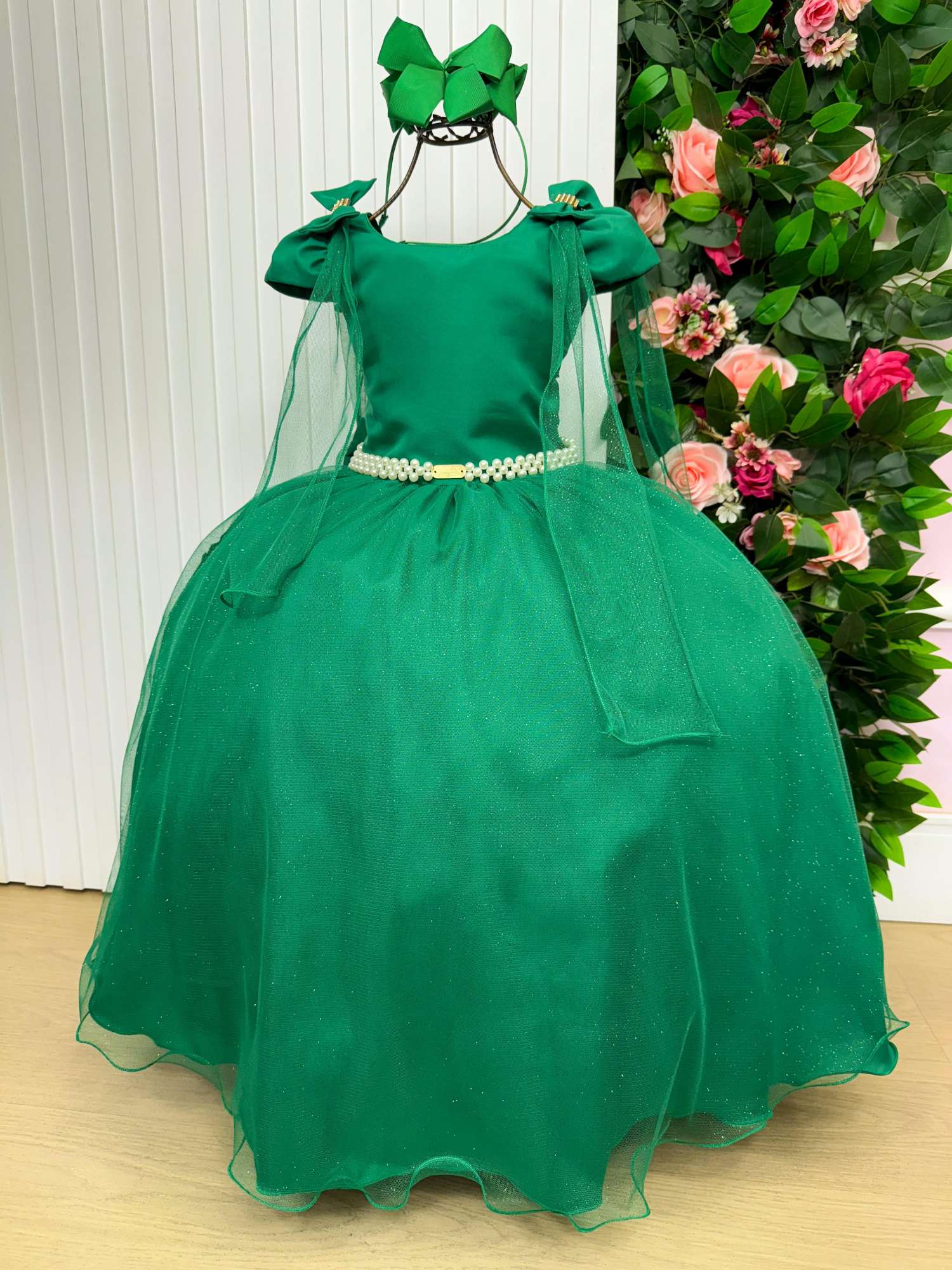 Vestido Banana Club Longo Diamante Verde Bandeira - Leveza e Elegância para Meninas | Bebeloo Kids