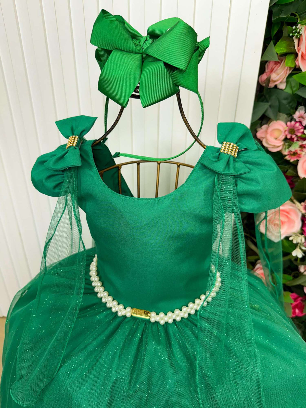 Vestido Banana Club Longo Diamante Verde Bandeira - Leveza e Elegância para Meninas | Bebeloo Kids